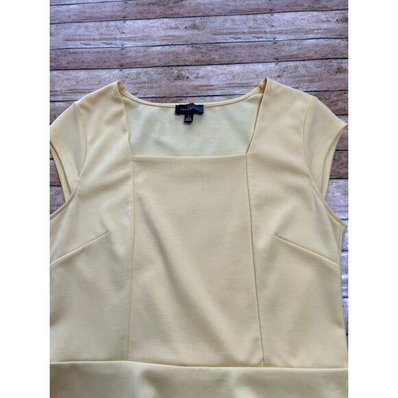 The Limited Yellow Peplum Top Size Small - Picture 3 of 7
